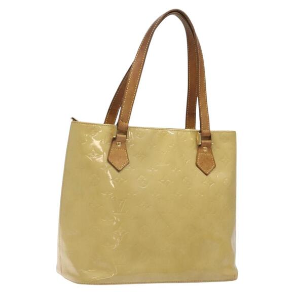 LOUIS VUITTON Monogram Vernis Houston Hand Bag Beige M91004 - Picture 1 of 16